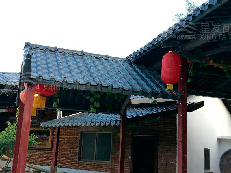 園林建筑搭建樹脂瓦涼亭，將景觀與藝術融合，別具一格！